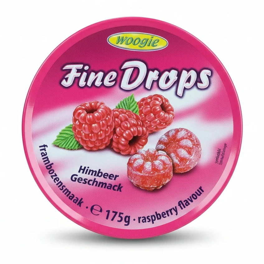 Woogie Fine Drops Raspberry Flavour