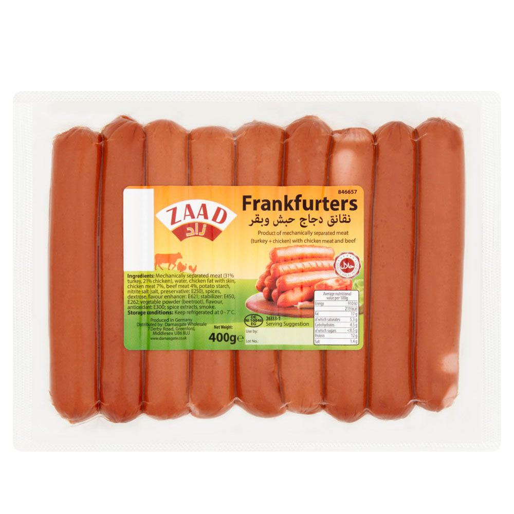 Zaad Frankfurters | Chicken & Beef