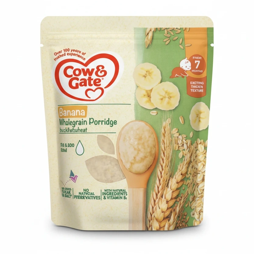 Cow & Gate Banana Wholegrain Porridge