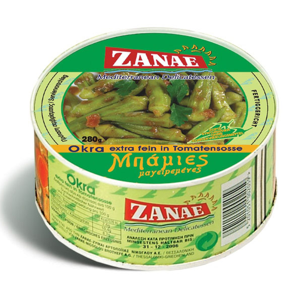 Zanae Okra in Tomato Sauce