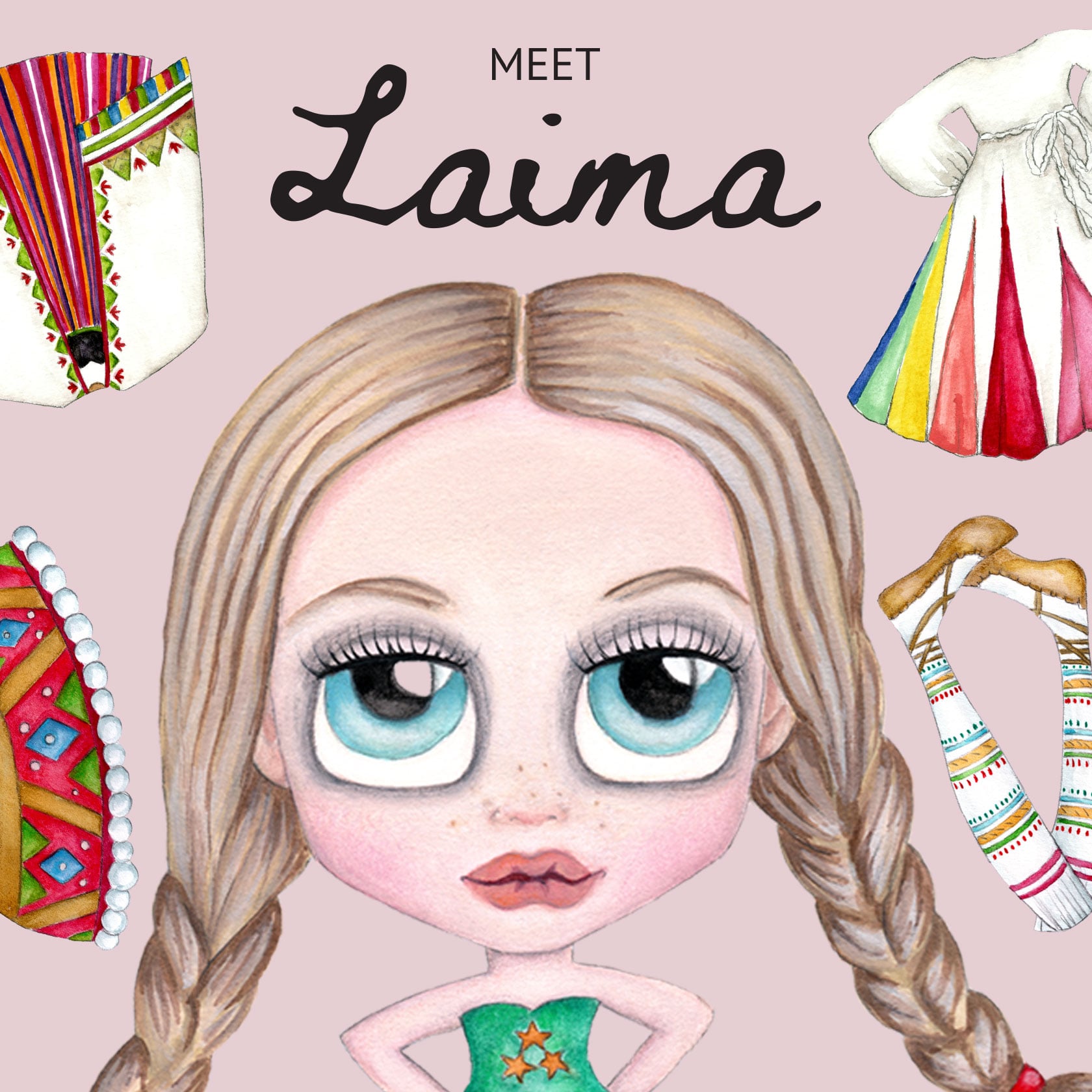LAIMA Magnetic Paper Doll Set