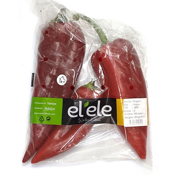Bag of Fresh Elephant Ear Chilli Peppers
