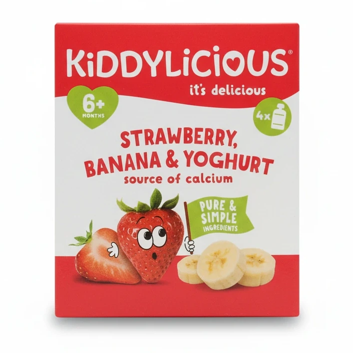Kiddylicious Strawberry Banana Yoghurt