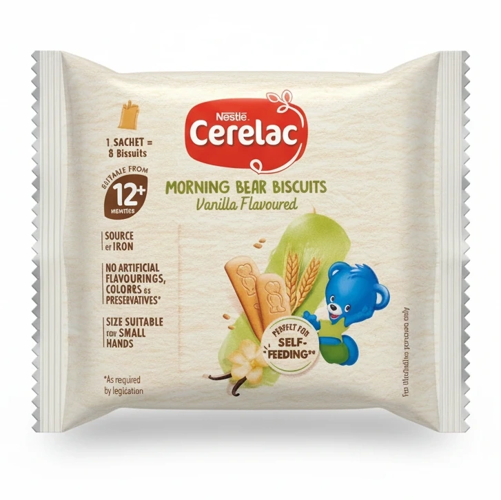 Cerelac Morning Bear Biscuits Vanilla Flavoured
