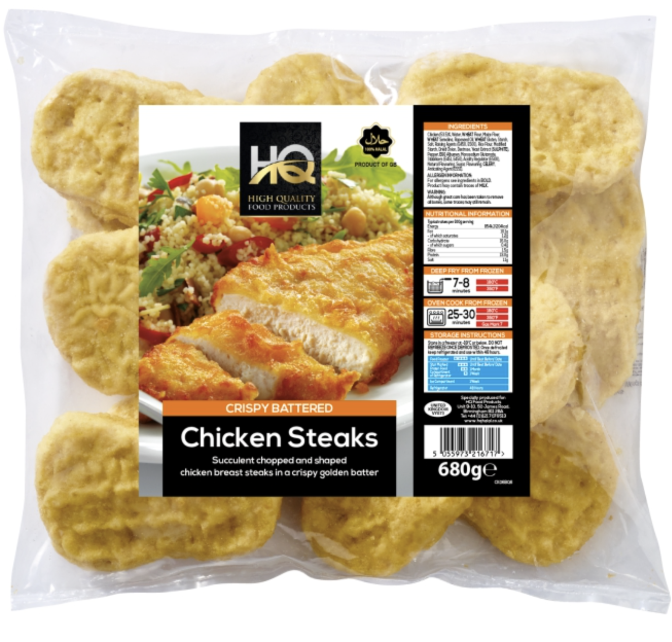HQ Battered Chicken Steaks