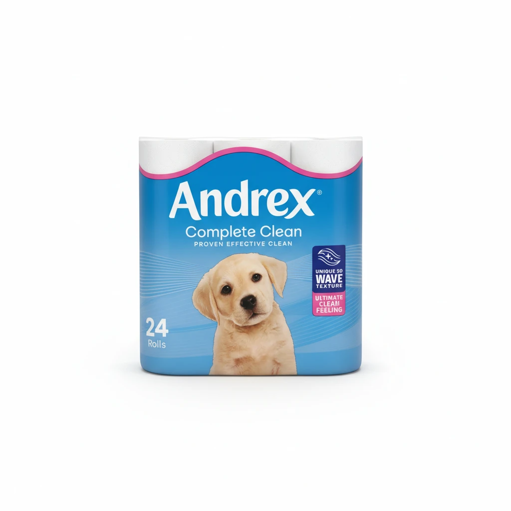 Andrex Complete Clean Toilet Rolls Family Pack