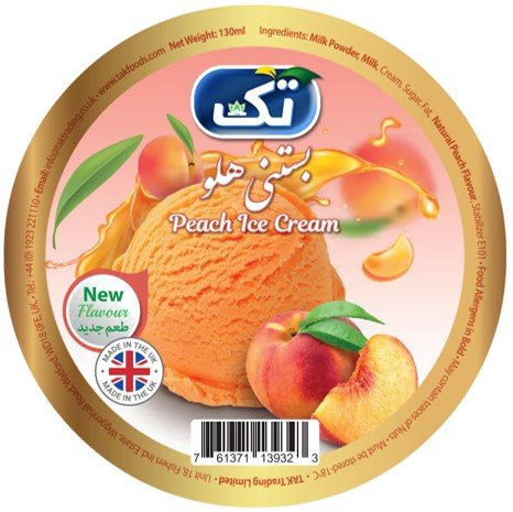TAK Peach Ice Cream