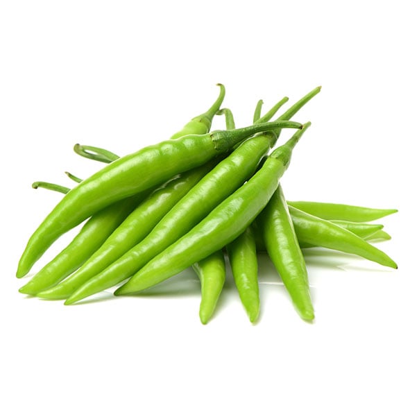 Bird Eye Green Chillies