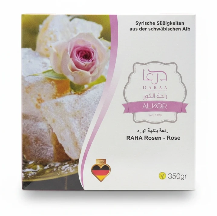 Daraa Alkor Raha Rose Syrian Sweets