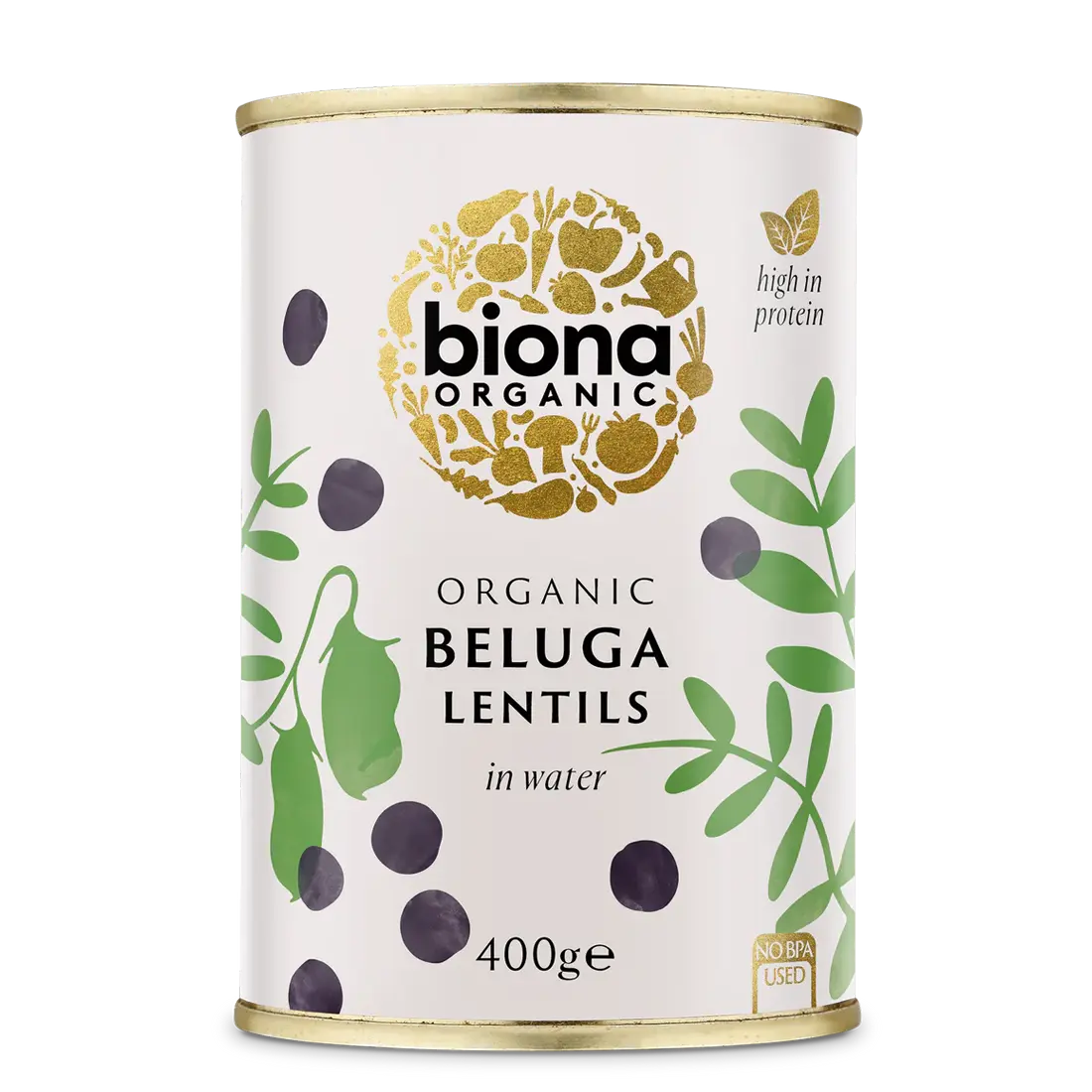 Biona Organic Beluga Lentils In Water