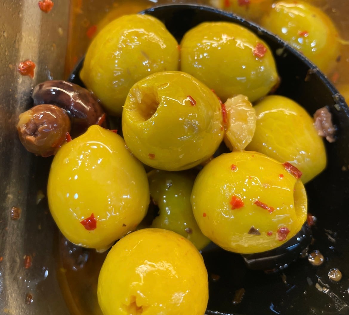 Fresh Loose Pickled Roasted Olives