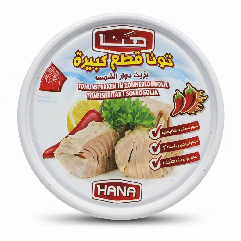 Hana Tuna Chunks Hot Pepper in Sunflower Oil