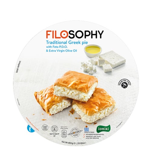 Filosophy Traditional Greek Pie | With Feta & Extra Virgin Olive Oil