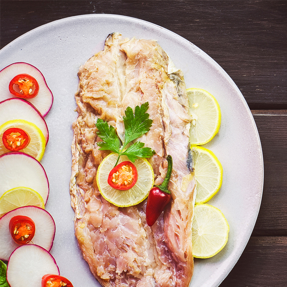 Al Fouad Boneless Egyptian Fesekh (Salted Fish) | (فسيخ الفؤاد المخلي محفوظ في علب مع زيت عباد شمس (خلي كيلو