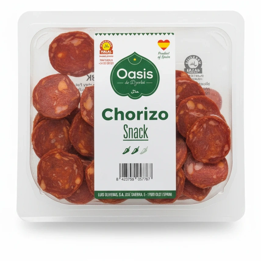 Oasis de Djerba Halal Turkey Chorizo Snack