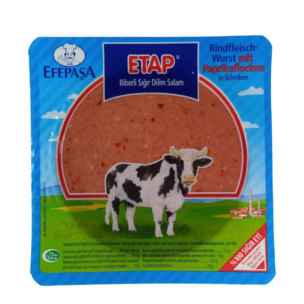 Efepasa Etap Biberli Sigir Dilim Salami