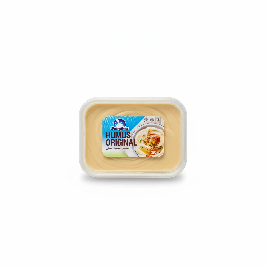 DairyDay Original Hummus – Creamy & Authentic Chickpea Dip 200g