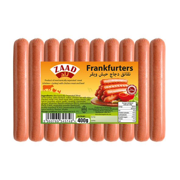 Zaad Beef Frankfurters