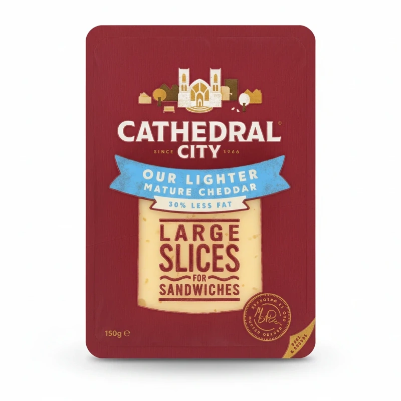 Cathedral City Lighter Mature Cheddar Slices