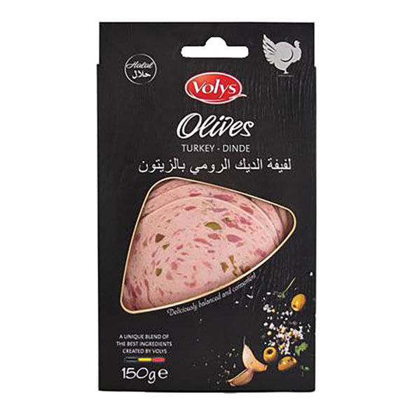 Volys Turkey Dinde Mortadella With Olives