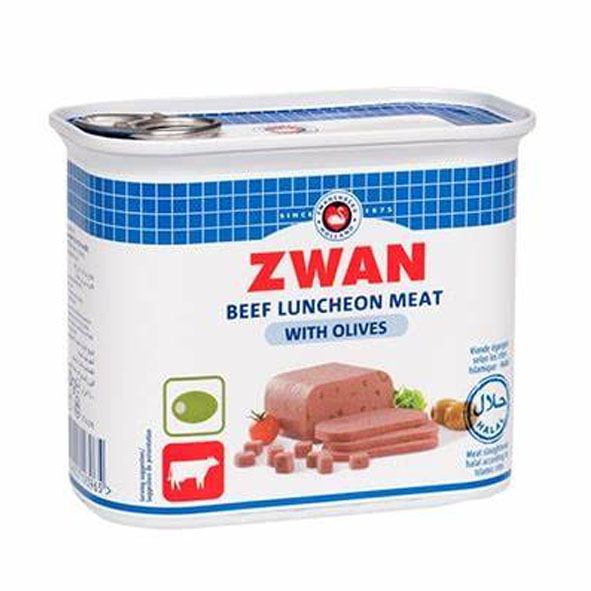 Zwan Beef Luncheon Meat with Olives