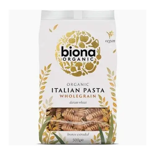 Biona Organic Italian Pasta Fusilli Wholwheat