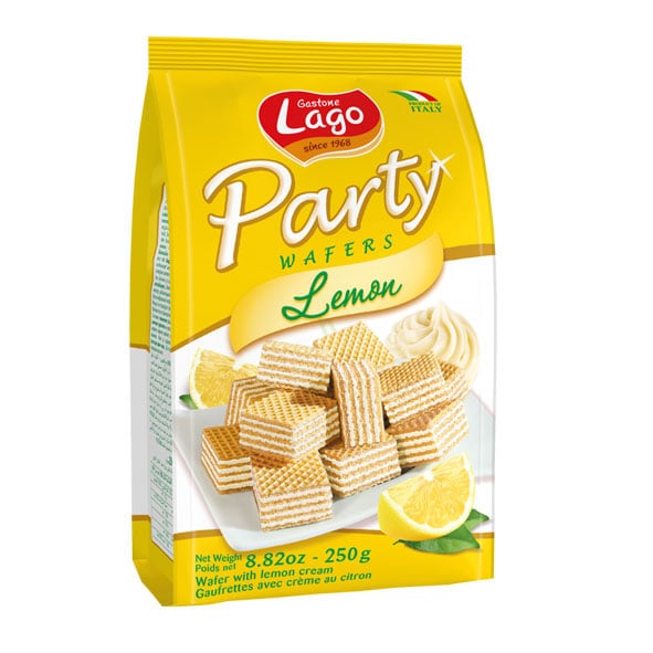 Gastone Lago Party Wafers Lemon Flavor