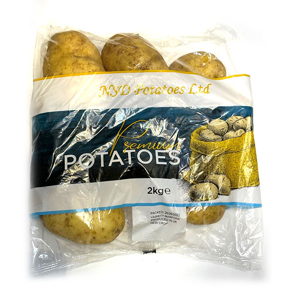 Fresh White Potatoes | Bag of 2kg