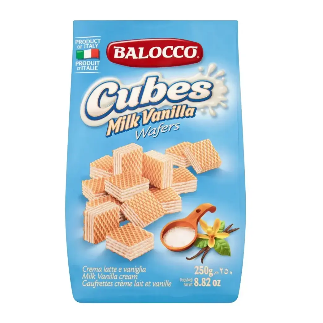 Balocco Cubes Milk Vanilla Wafers