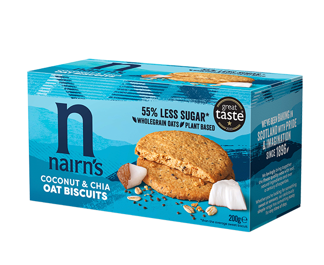 Narin's Coconut & Chia Oat Biscuits | 55% Less Sugar