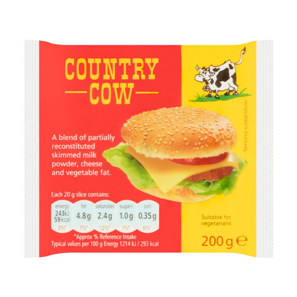 Country Cow Cheese Slices