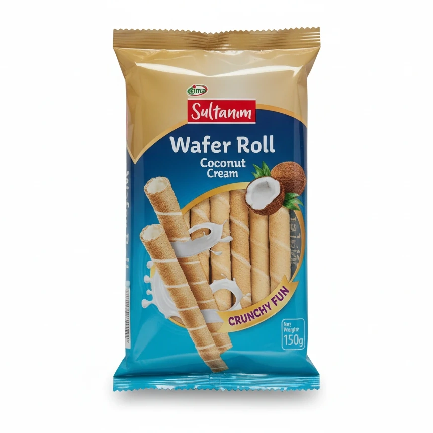 Gima Sultanim Coconut Cream Wafer Rolls