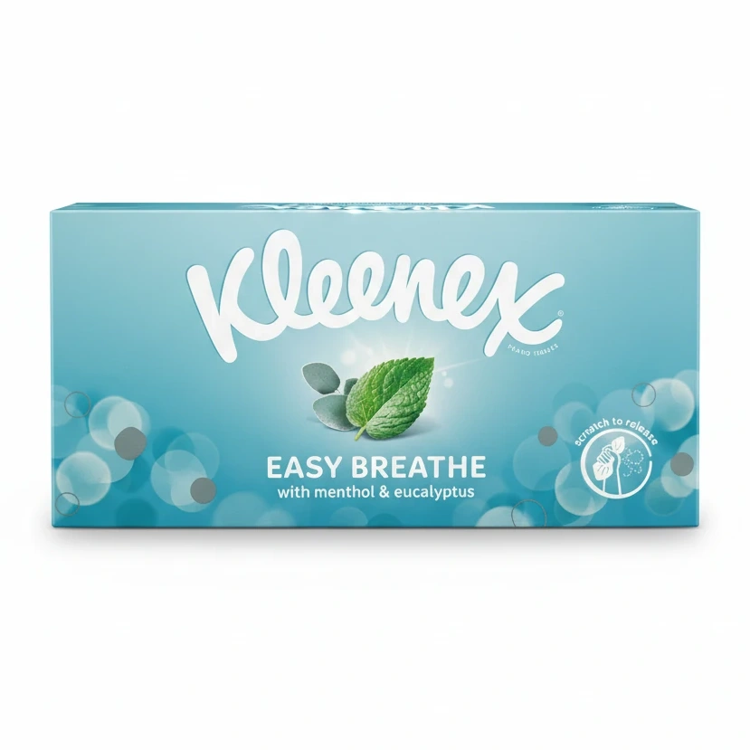 Kleenex Easy Breathe Tissues Menthol & Eucalyptus
