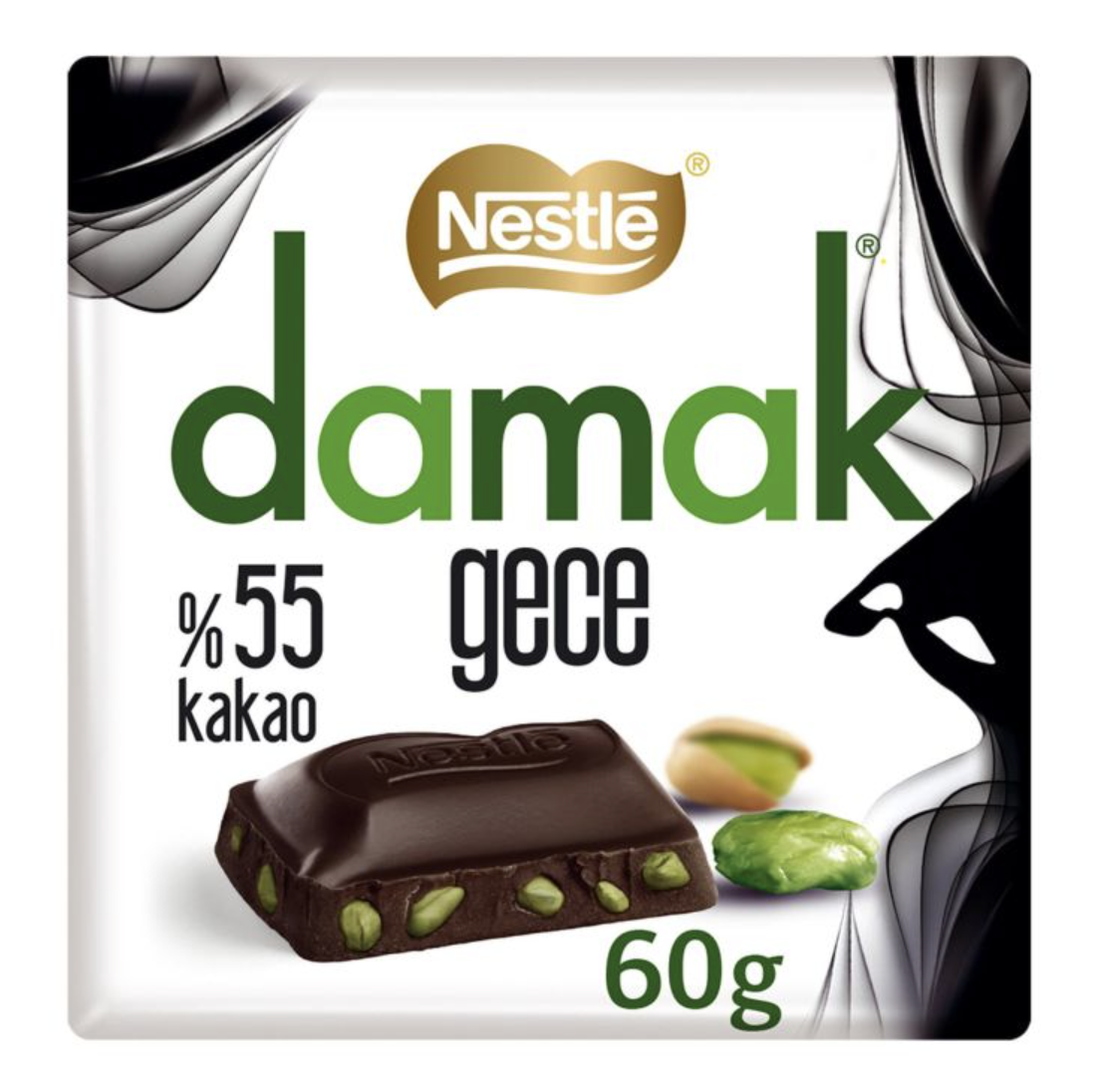 Damak Gece Dark Chocolate With Pistachio