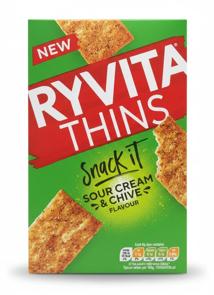 Ryvita Thins Sour Cream & Chive