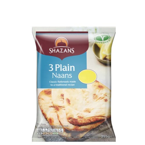 Shazans 3 Plain Naans