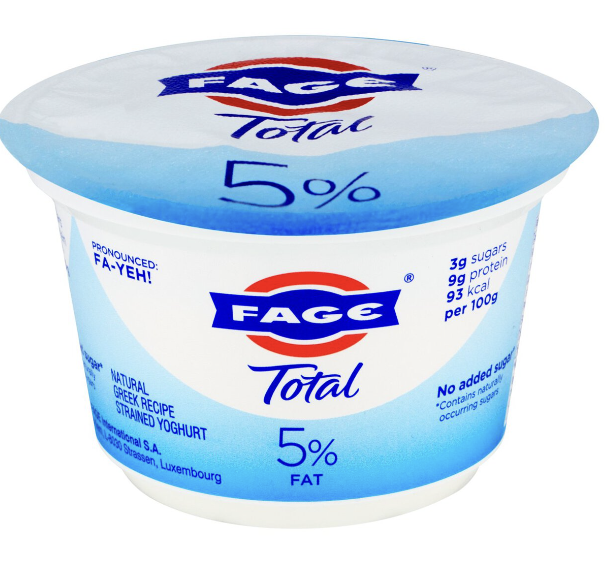 Fage Total 5% Fat Natural Greek Recipe Strained Yoghurt