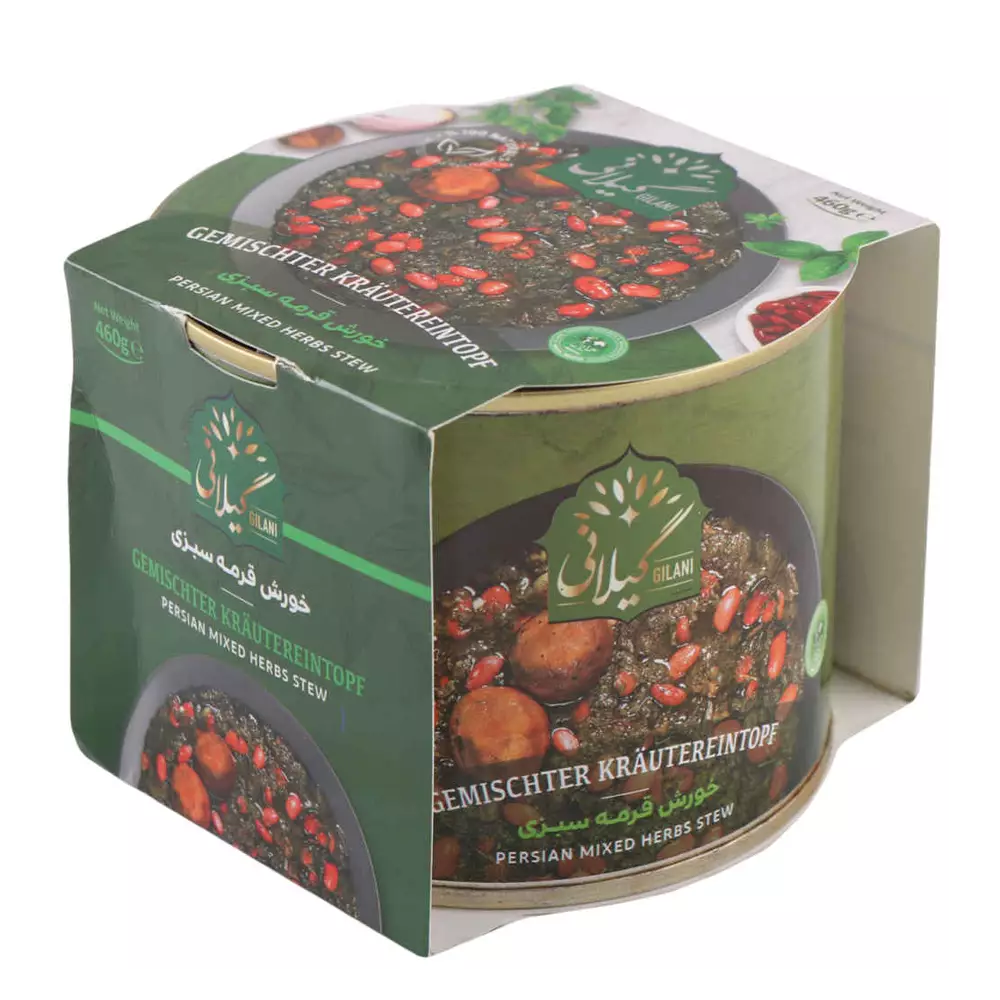 Gilani Canned Persian Khoresh Ghormeh Sabzi Herb Stew