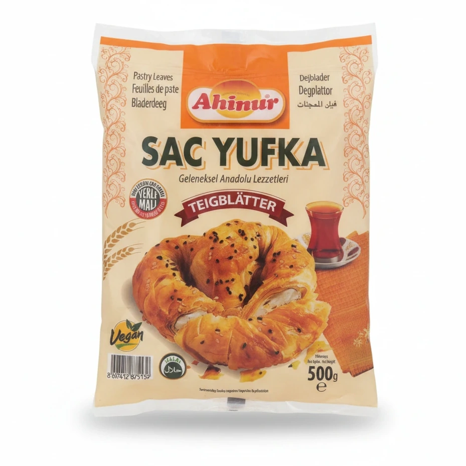 Ahinur Sac Yufka Pastry Leaves