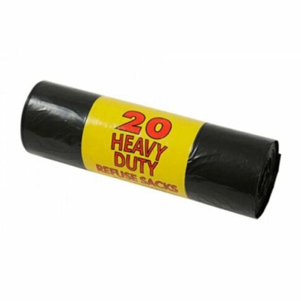 Heavy Duty Refuse Sacks Black Bin Liners Refuse Bags