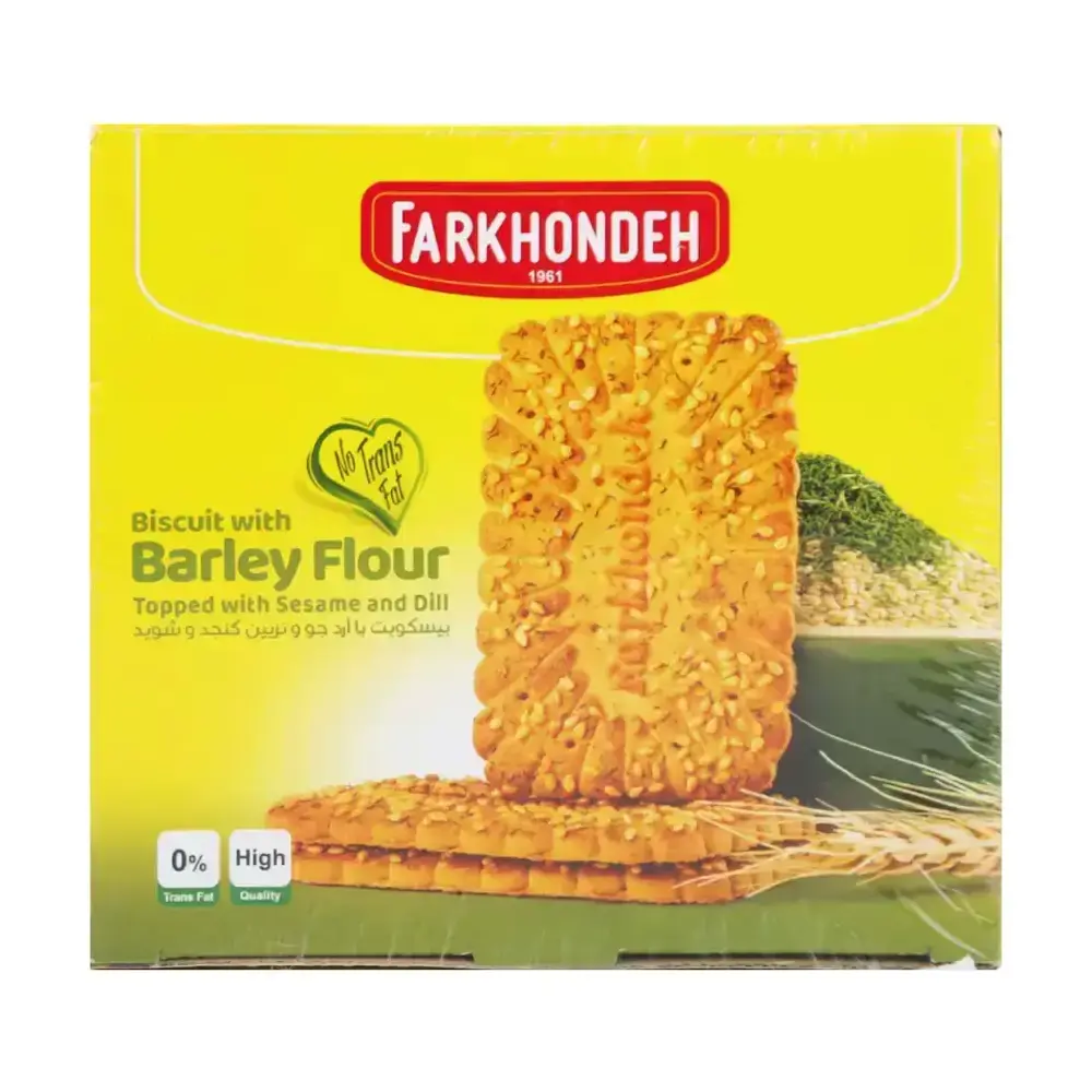 Farkhondeh Biscuit With Barley Flour Topped With Sesame And Dill