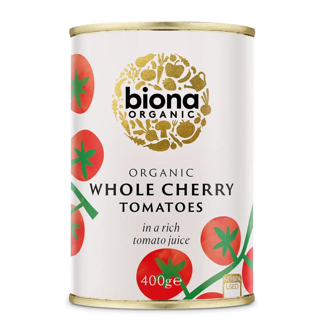 Biona Organic Whole Cherry Tomatoes In A Rich Tomato Juice