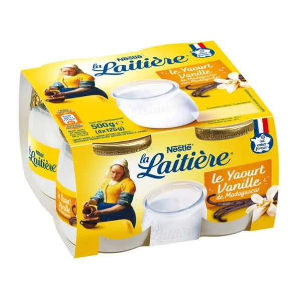 Nestle La Laitiere Whole Milk Yogurt Vanilla
