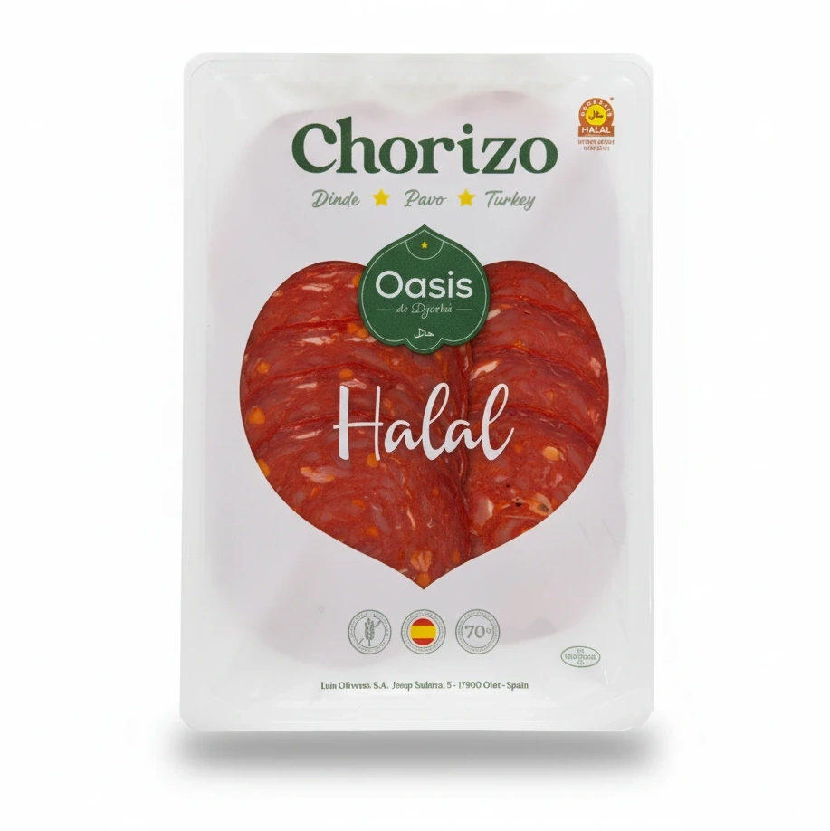 Oasis Turkey Halal Chorizo Slices