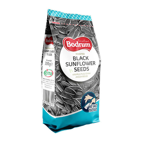 Bodrum Unsalted Black Sunflower Seeds