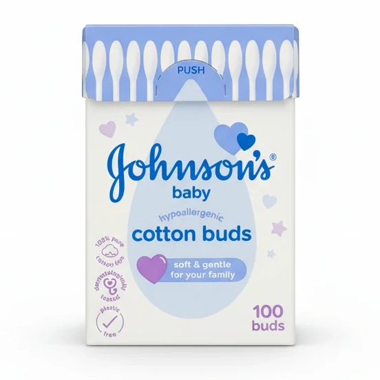 Johnson's Baby Hypoallergenic Cotton Buds 100 Pack