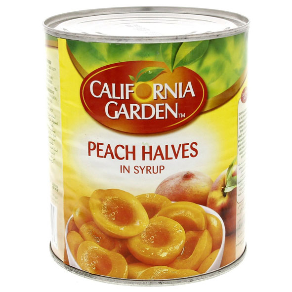California Garden Peach Halves In Syrup