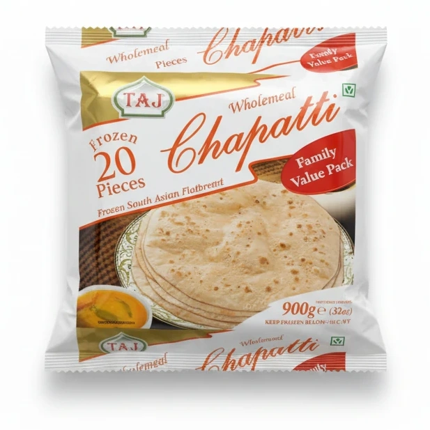 Taj Wholemeal Chapatti Frozen Flatbreads