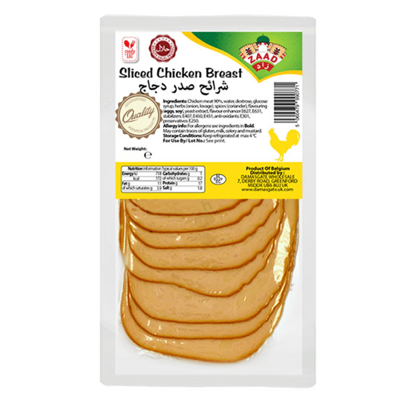 Zaad Halal Sliced Chicken Breast