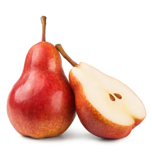 Box of Fresh Red Pears